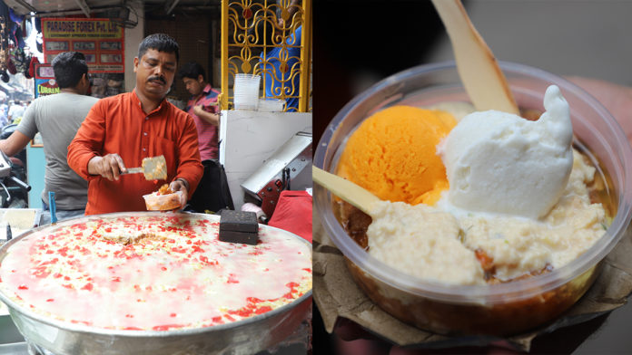 Shahi Tukda With Mango & Vanilla Ice Cream At Cool Point, Jama Masjid